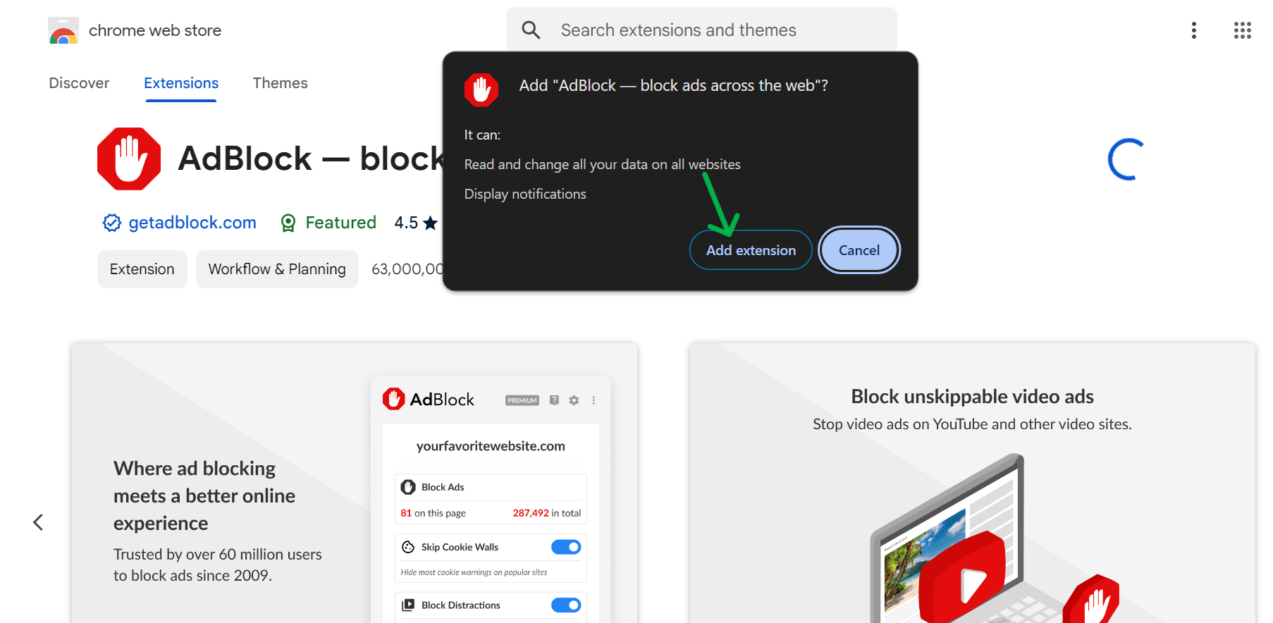 Add Extension